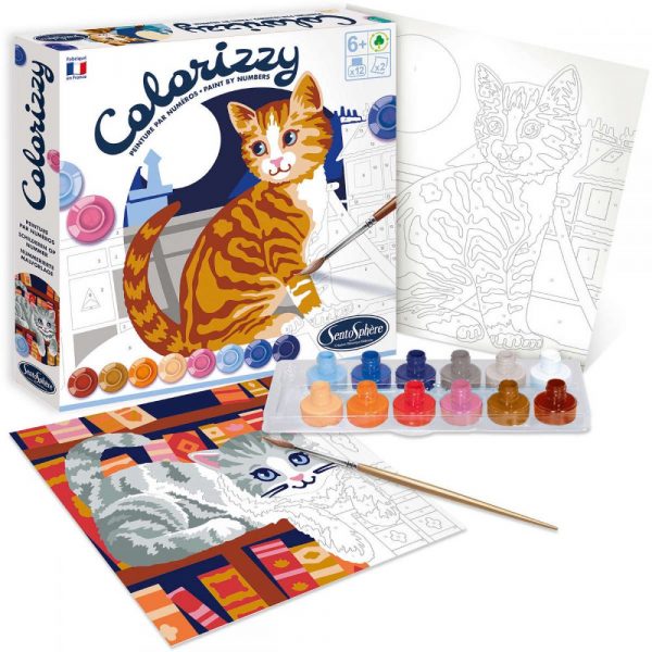 SentoSphere: COLORIZZY Koty - malowanie po numerach 6+