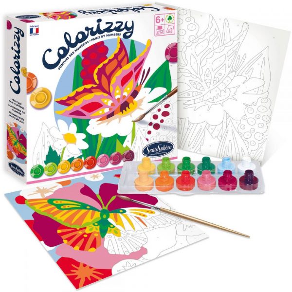 SentoSphere: COLORIZZY MOTYLE - malowanie po numerach 6+