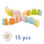 Djeco: Drewniane Domino Tiny-up 2+ - obrazek 2