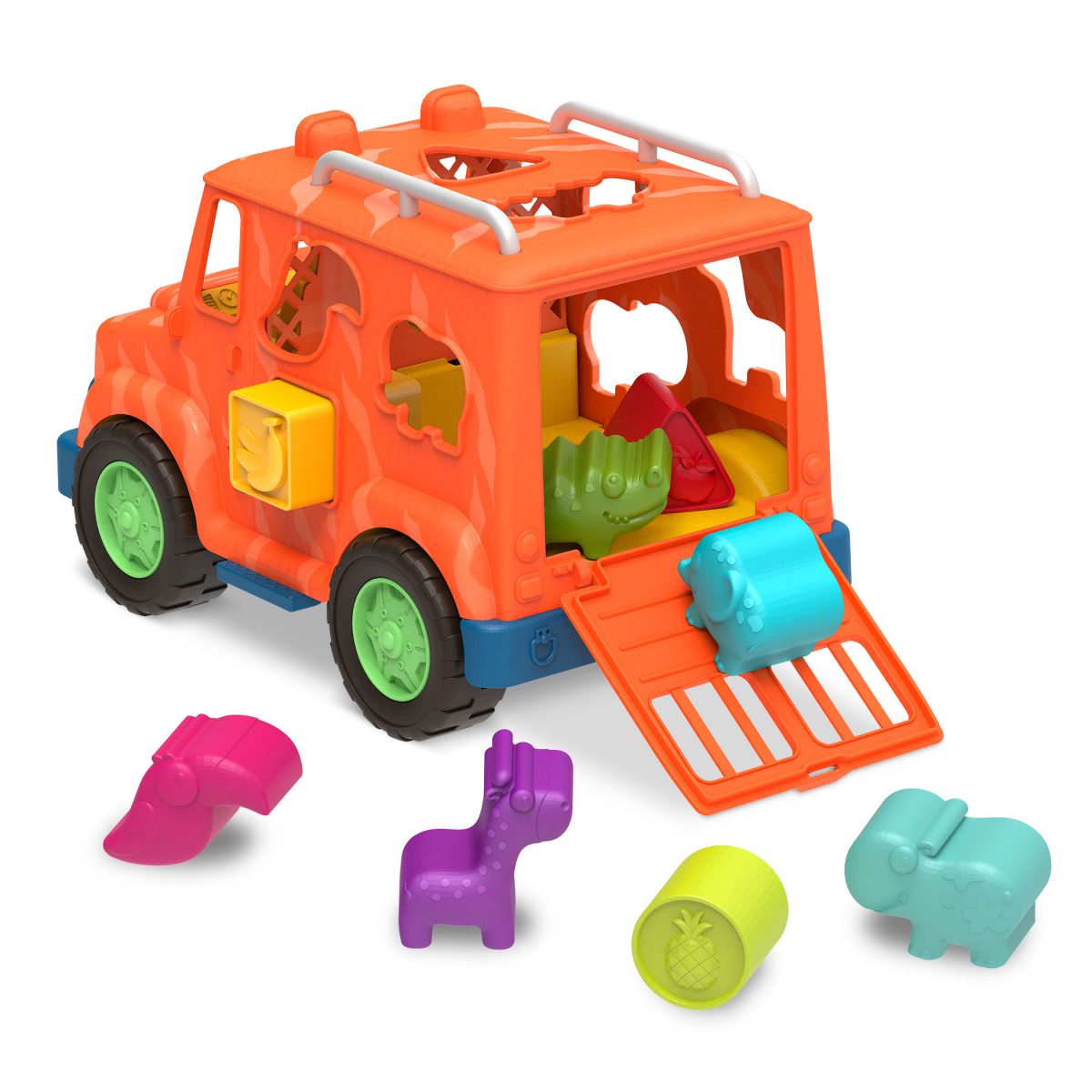 VE1029_DP_A B.Toys: Ciężarówka SAFARI – z klockami SORTERAMI – Safari Truck - obrazek 3