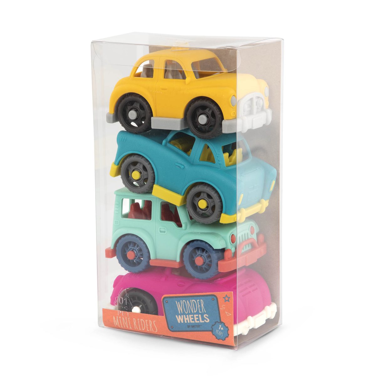 VE1045_PKG B.Toys: Zestaw 4 autek – 4 MINI RIDERS - obrazek 2