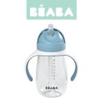 Beaba Bidon niekapek ze słomką tritanowy 300 ml windy blue