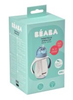 Beaba Bidon niekapek ze słomką tritanowy 300 ml windy blue - obrazek 5