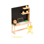 LORI: Zestaw GABINET z wyposażeniem DLA LALEK 15cm