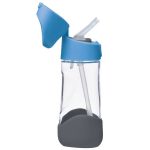 B.box: Butelka tritanowa ze słomką, 450 ml, Blue Slate - obrazek 6