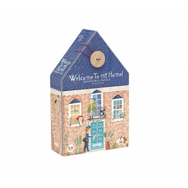 LONDJI: Dwustronne puzzle - Witaj w moim domu 3+