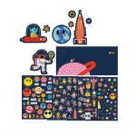 LONDJI: Naklejki wielorazowe Kosmos - obrazek 4