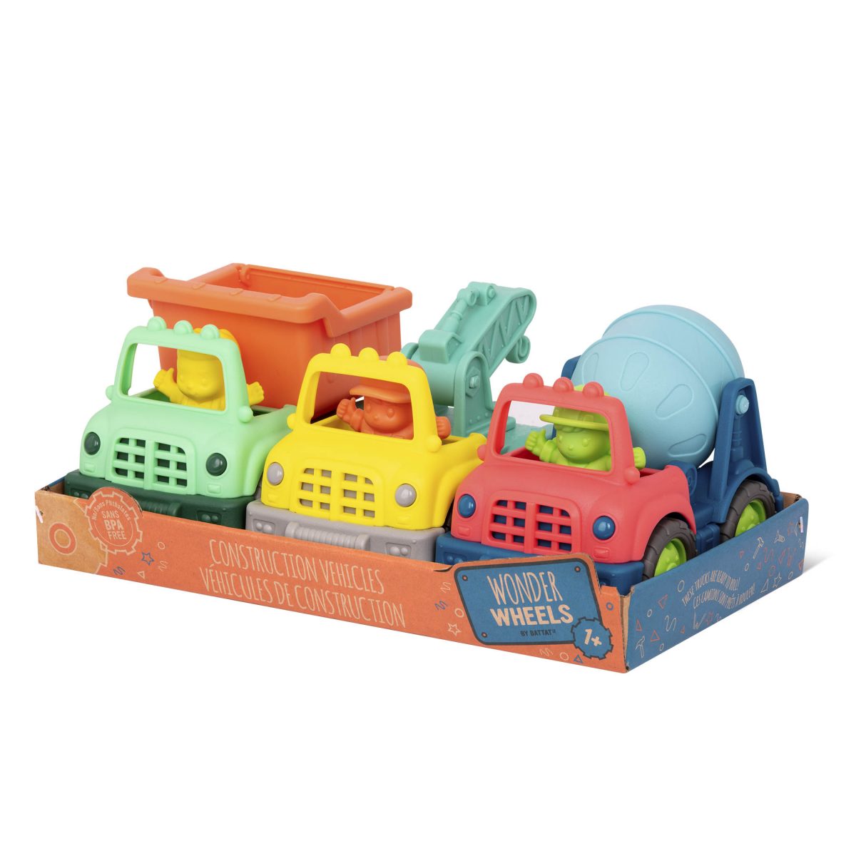VE1048Z_PKG B.TOYS: Zestaw samochodów budowlanych – CONSTRUCTION VEHICLES - obrazek 3