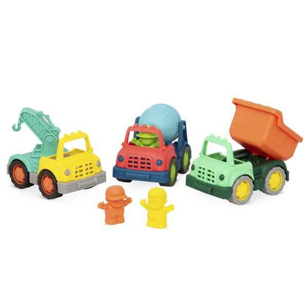 B.TOYS: Zestaw samochodów budowlanych – CONSTRUCTION VEHICLES