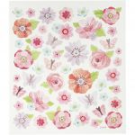 CREATIV: NAKLEJKI Kwiaty i Motylki