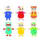 Auzou: układanka Drewniane wesołe Misie 2+ - obrazek 2