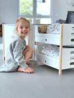 SMALL FOOT: rozkładane podwójne Łóżko dla lalek LITTLE BUTTON - obrazek 2