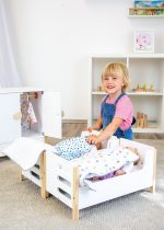 SMALL FOOT: rozkładane podwójne Łóżko dla lalek LITTLE BUTTON - obrazek 4