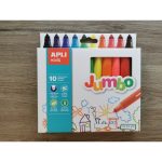 Apli Kids: Flamastry Jumbo - 10 kolorów - obrazek 2