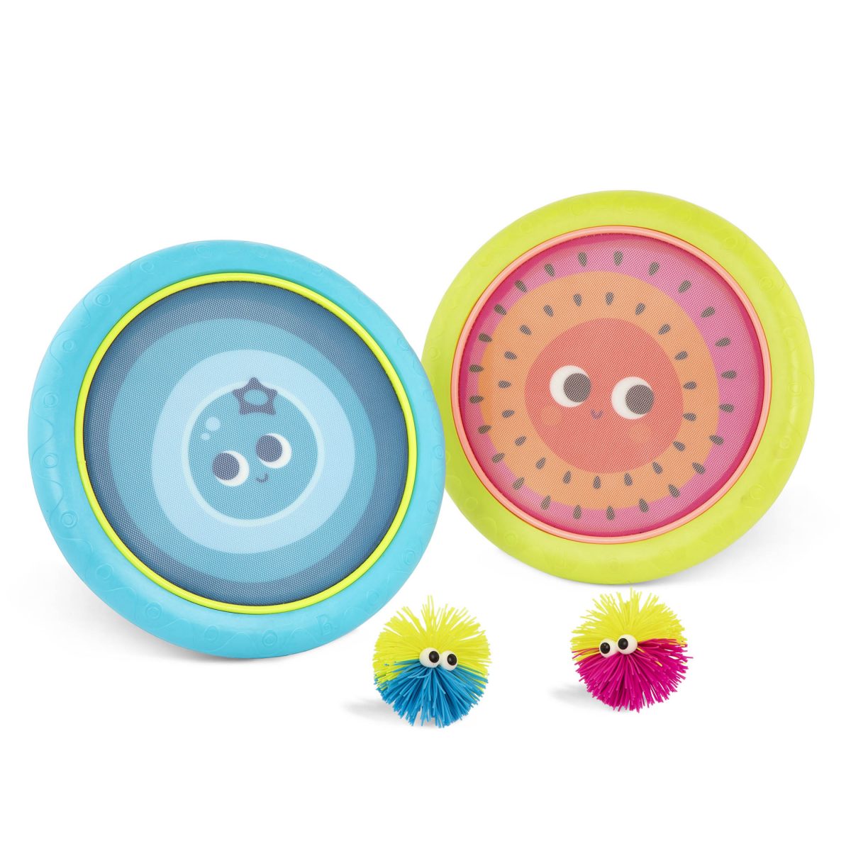 B.TOYS: gra Poppin’ Paddles – SPRĘŻYSTE DYSKI z kudłatymi piłeczkami - obrazek 1