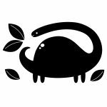 Apli Kids: Tablica naklejka kredowa - Dinozaur