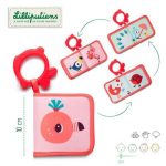 LILLIPUTIENS Książeczka do kąpieli z gryzakiem Flaming Anais 6 m+ - obrazek 4