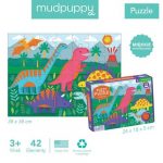MUDPUPPY: Puzzle sensoryczne Dinozaury 42 el. 3+ - obrazek 3