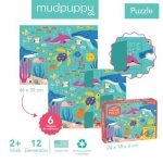 MUDPUPPY: Puzzle z okienkami Przyjęcie w oceanie 12 el. 2+ - obrazek 5