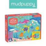 MUDPUPPY: Puzzle z okienkami Przyjęcie w oceanie 12 el. 2+