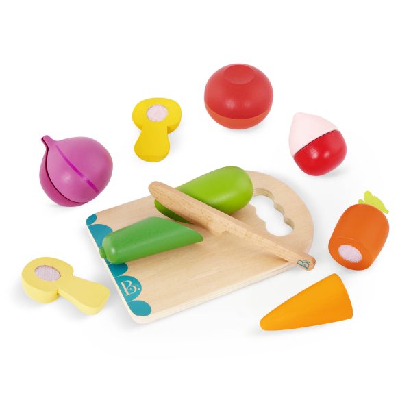B.TOYS: Chop ‘n’ Play – drewniane WARZYWA do krojenia