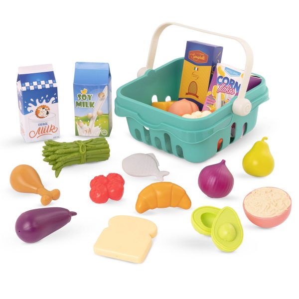 B.TOYS: Freshly Picked – koszyk na zakupy z art spożywczymi