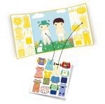 Djeco: Zestaw z naklejkami wielokrotnego użytku UBRANIA - obrazek 2