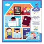 Djeco: Zestaw z naklejkami wielokrotnego użytku DOM