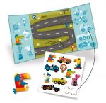 Djeco: Zestaw z naklejkami wielokrotnego użytku AUTA - obrazek 2