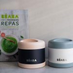 Beaba: duży termos obiadowy 500 ml baltic blue/white - obrazek 2
