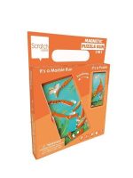 Scratch: magnetyczne puzzle Dinozaur / gra tor kulek 2w1 - obrazek 2