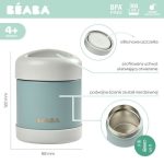 Beaba: termos obiadowy z hermetycznym zamknięciem 300 ml light mist/eucalyptus green - obrazek 2