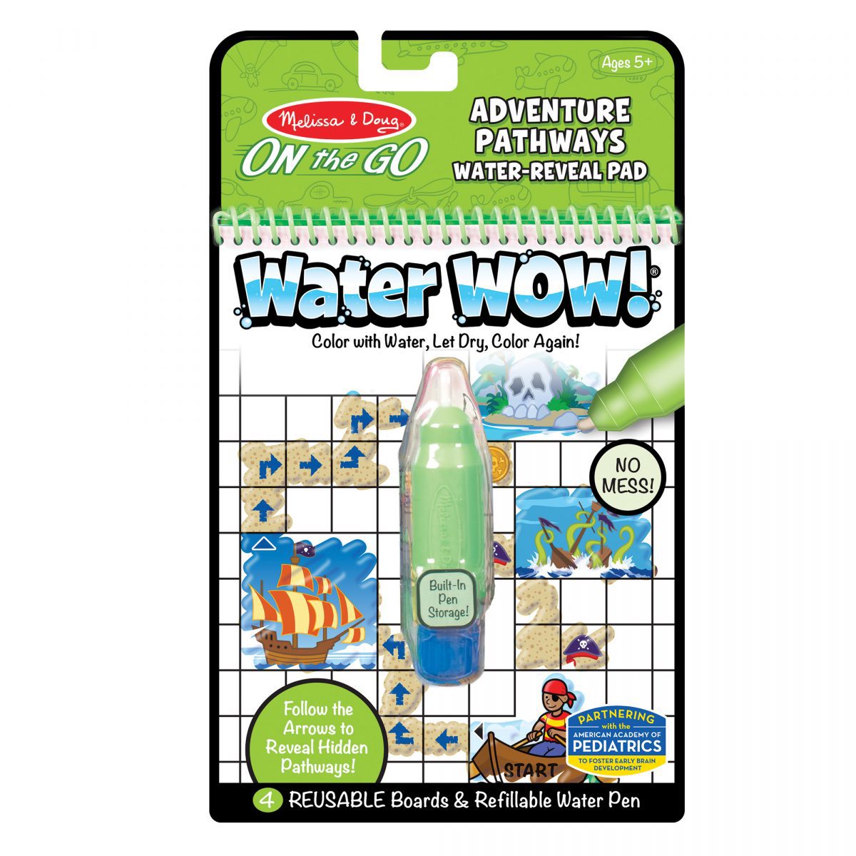 Melissa & Doug: kolorowanka wodna Pathways PRZYGODY - obrazek 1