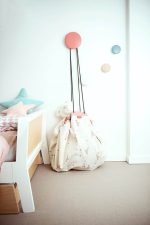 PLAY&GO: Worek na Zabawki i Mata do Zabawy 2w1 - Park / Flamingi - obrazek 3