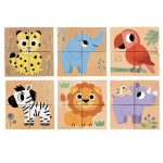 Djeco: klocki układanka MIESZKAŃCY DŻUNGLI 2+ - obrazek 2