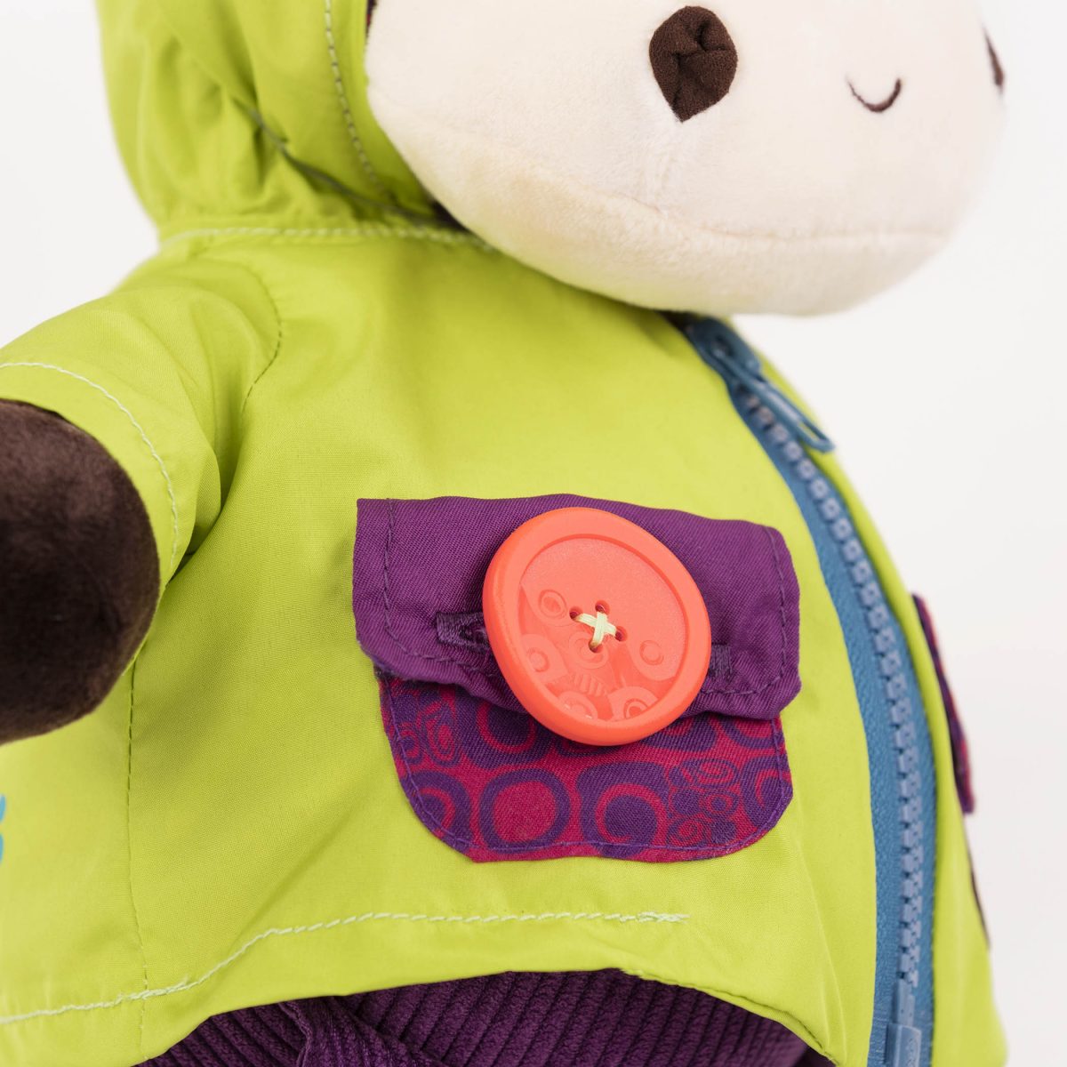 B.TOYS: ZEBRA chichotek do nauki ubierania – Giggly Zippies Zebb - obrazek 4