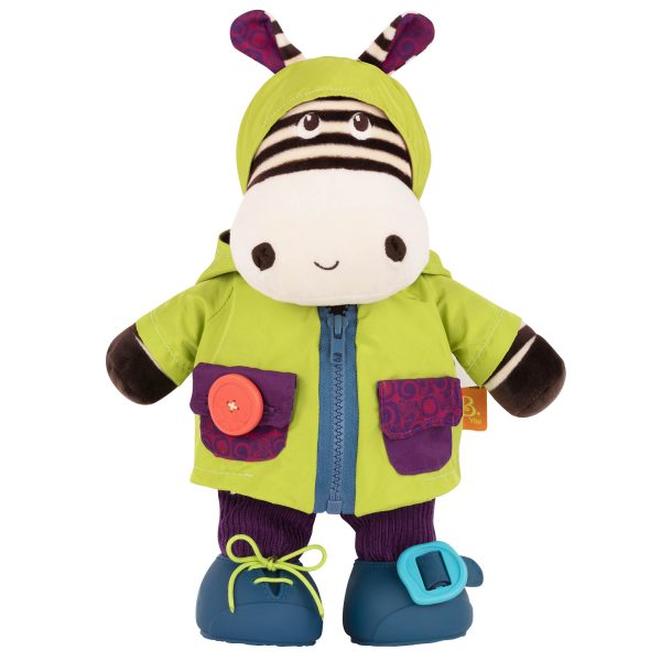 B.TOYS: ZEBRA chichotek do nauki ubierania – Giggly Zippies Zebb