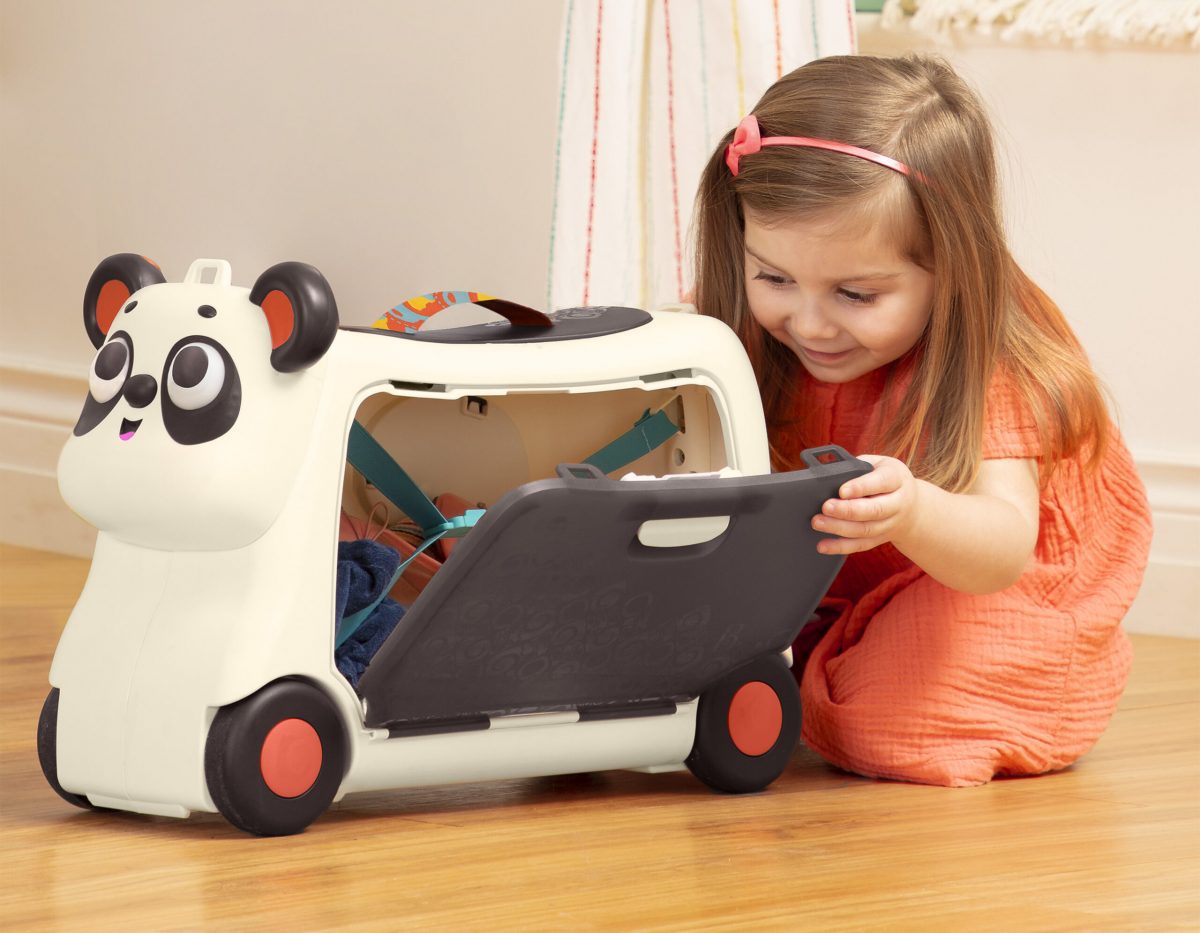 B.TOYS: Gogo Ride-On – PANDA – jeździk-walizka - obrazek 3