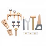 Jabadabado: drewniana skrzynia z narzędziami SREBRNA - obrazek 2