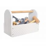 Jabadabado: drewniana skrzynia z narzędziami SREBRNA