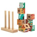 Djeco: Drewniane klocki Puzz-up MORSKIE ZWIERZĘTA 3+ - obrazek 2