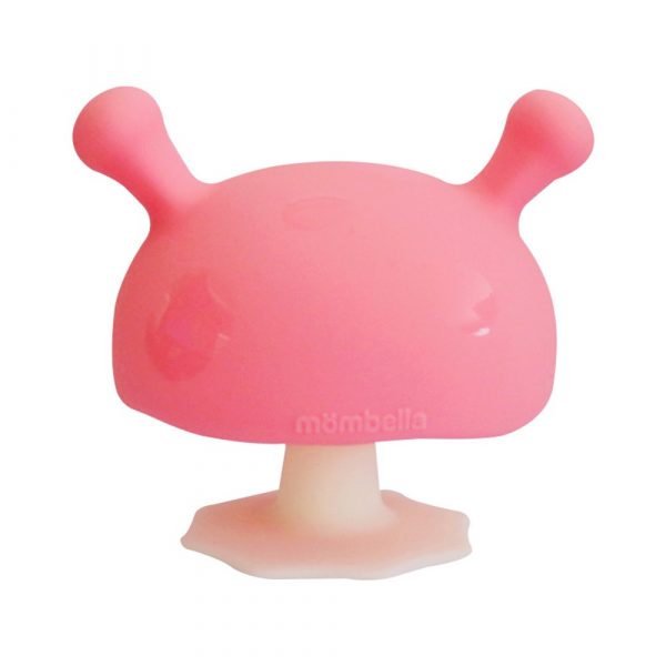Mombella: gryzak uspokajający Grzybek Mushroom PINK