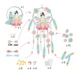 Djeco: Zestaw art - Łapacz snów WRÓŻKA LOTOSU 7+ - obrazek 3