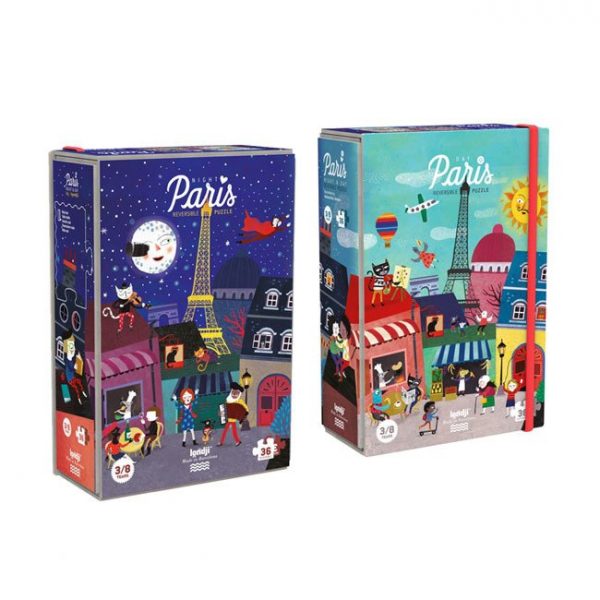 Londji: Dwustronne puzzle Paryż - Dzień i Noc 36 el.
