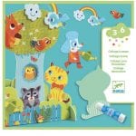 Djeco: Zestaw KOLAŻE PRZYJACIELE W OGRODZIE 3+