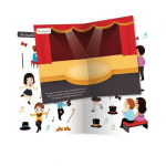 Auzou: zeszyt z naklejkami TANCERZE - obrazek 2