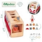 LILLIPUTIENS: Drewniany autobus sorter Kokoszka Paulette 12m+ - obrazek 5