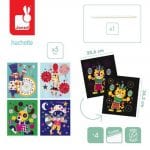 Janod: Zestaw ART do zdrapywania zwierzątka 4+ - obrazek 3