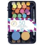 Djeco: Paleta artysty - farby 50 kolorów