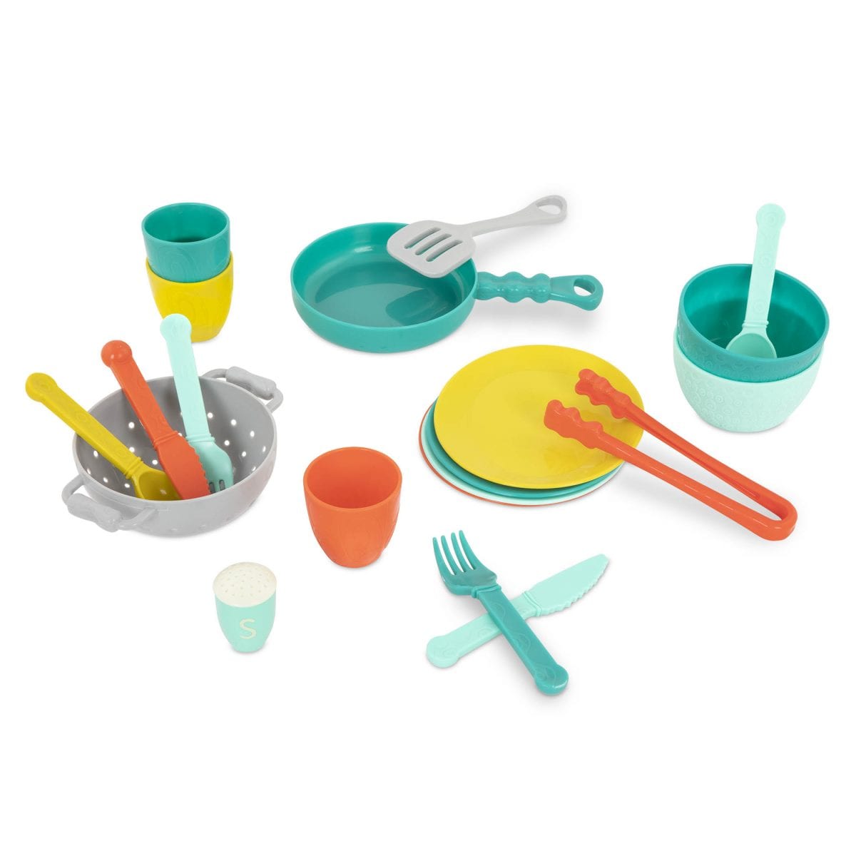 BX2035_DP_A B.TOYS: Mini Chef Kitchen Set – zastawa STOŁOWA i akcesoria KUCHENNE - obrazek 6